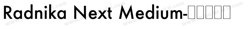 Radnika Next Medium字体转换